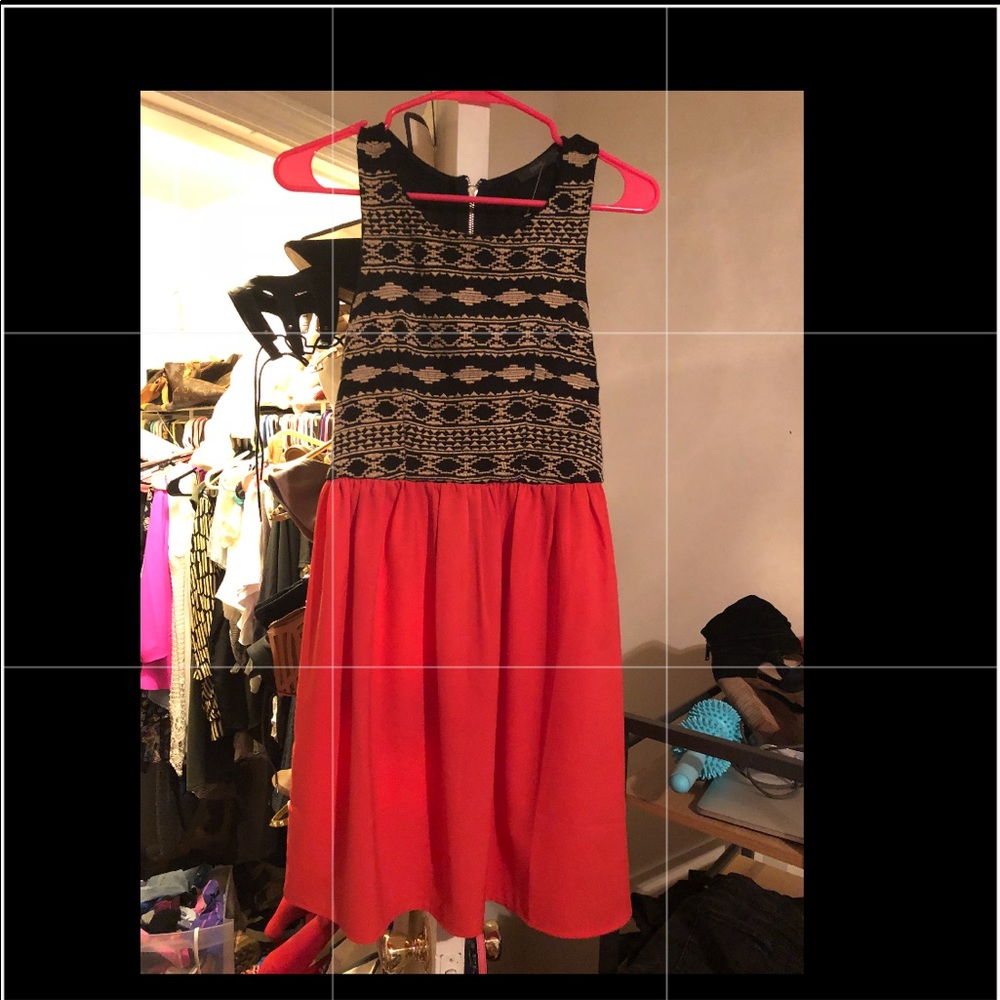 Dress hits right above knee